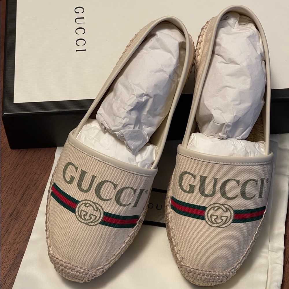 Gucci fabric espadrille